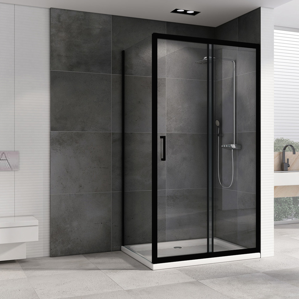 Душевой уголок ABBER Schwarzer Diamant AG30140B-S80B