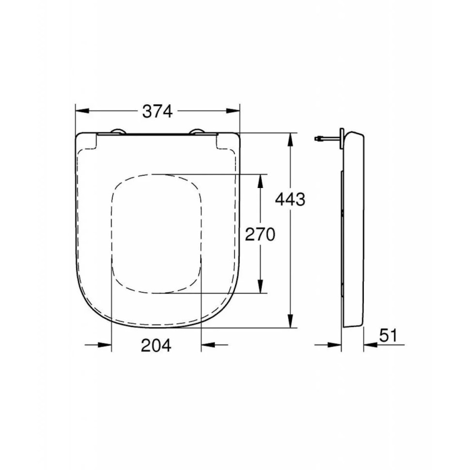 Сиденье для унитаза с микролифтом Grohe Euro Ceramic 39330001