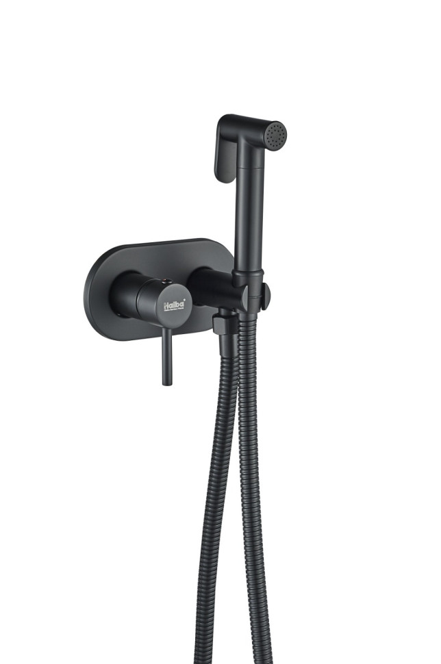 Смеситель с гигиеническим душем HAIBA HB5515-7 черный