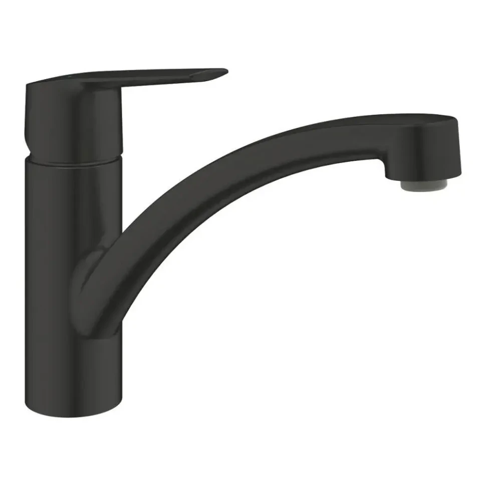 Сместель для мойки GROHE Start однорычажный, DN 15, черный матовый (324412432)