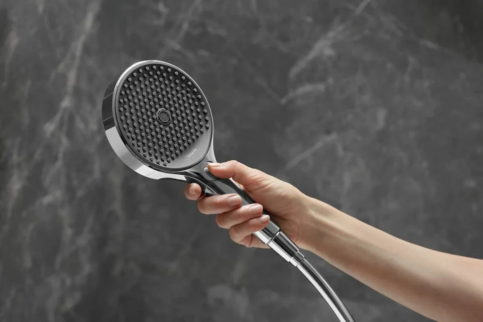 Ручной душ с держателем и шлангом, белый Hansgrohe Rainfinity 3jet 26851700