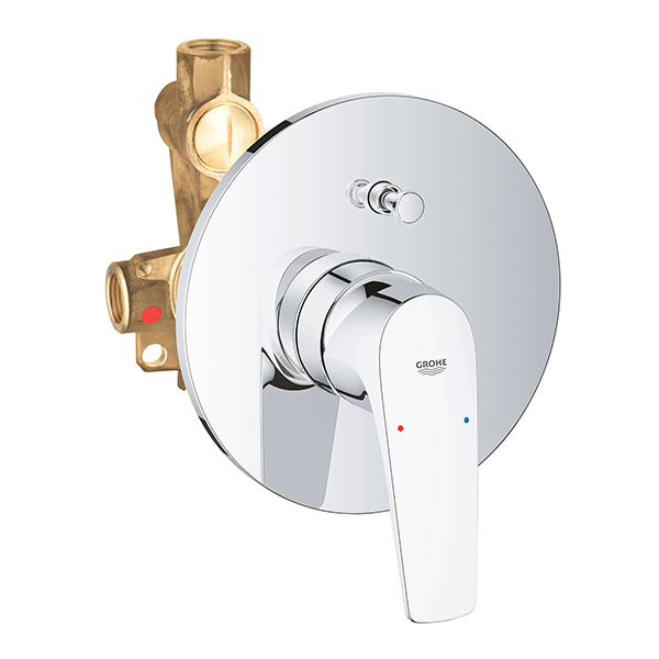 Смеситель для ванны со встраиваемым механизмом, хром Grohe BauFlow 29113000