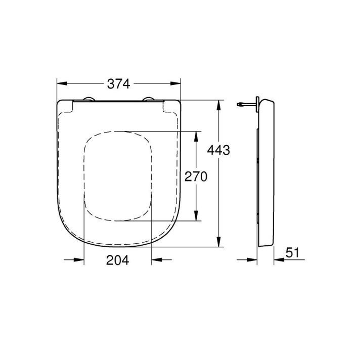 Сиденье С крышкой для унитаза Grohe Euro Ceramic (с микролифтом), (для подвесного ун. 39206000)