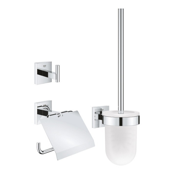 Набор аксессуаров GROHE Start Cube, 3 предмета: держатель для бумаги, крючок, набор с ёршиком (41123000)