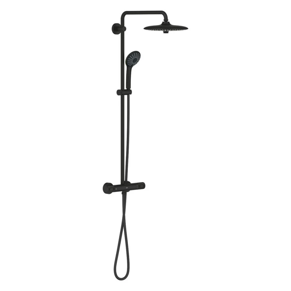 Душевая система с термостатом для душа, черный Grohe Euphoria 260 27615KF2