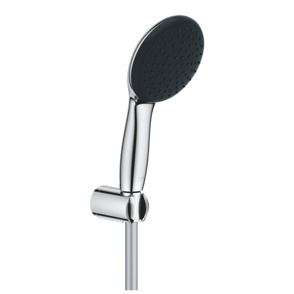 Набор для душа GROHE Vitalio Start 110, 1 режим струи, лейка, держатель и шланг, 8.7 л/мин, хром (27944001)Набор для душа GROHE Vitalio Start 110, 1 режим струи, лейка, держатель и шланг, 8.7 л/мин, хром (27944001)