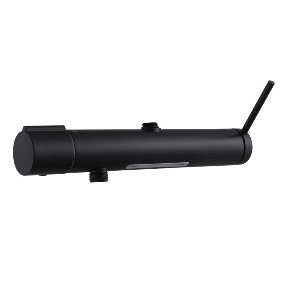 Душевая стойка ABBER Emotion AF8816BL с изливом, черный матовый