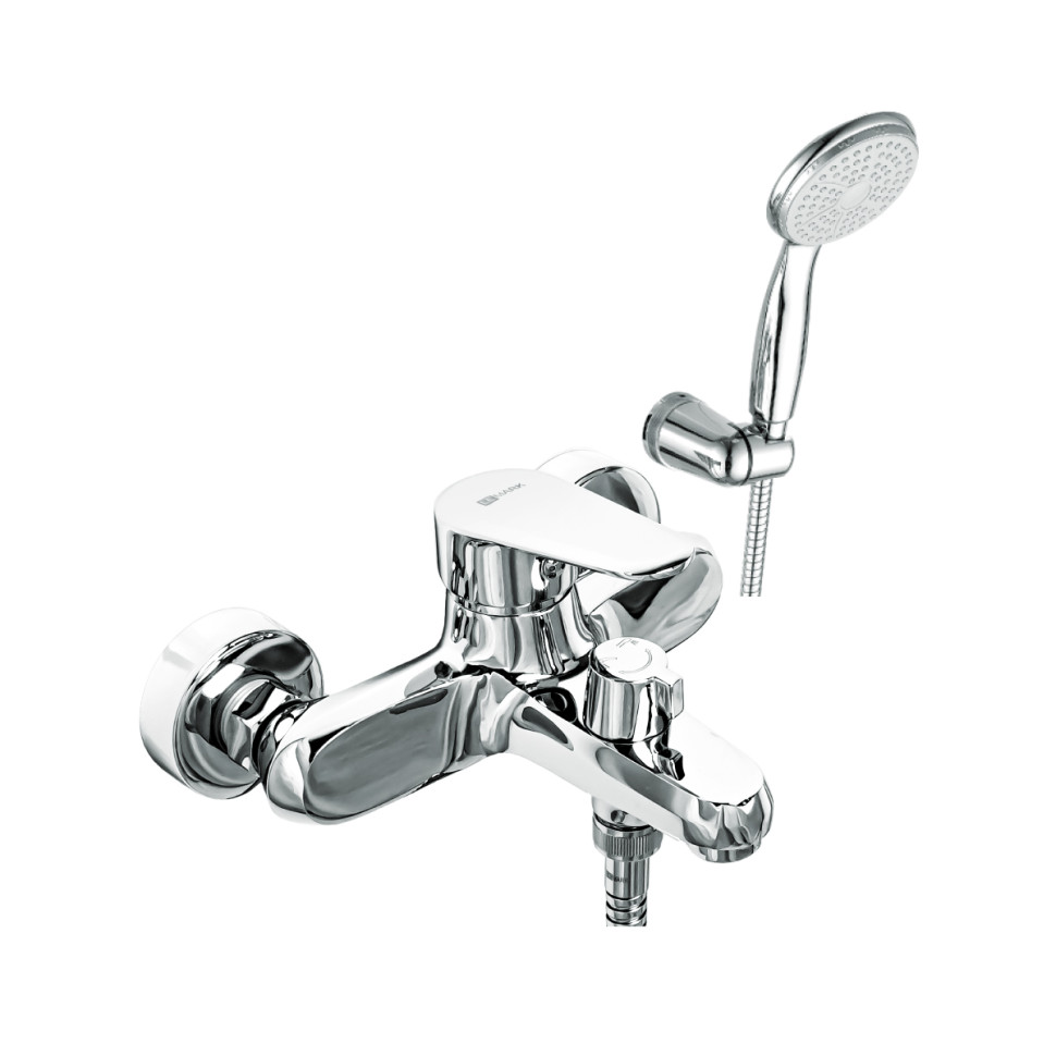 LM0314C POINT Смеситель для ванны с коротким изливом, хром