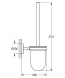 Туалетный ершик, стеклянная колба, хром Grohe Bau Cosmopolitan 40463001