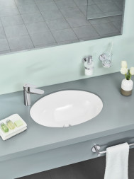 Раковина встраиваемая снизу Grohe bau ceramic 55 с переливом (560 x 420)