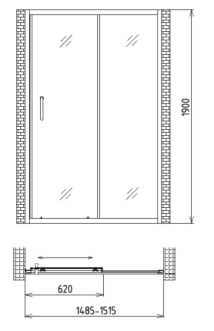 Душевая дверь Gemy Victoria S30191C