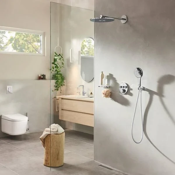 Набор для комплектации душа GROHE Grohtherm SmartControl: встраиваемый термостат, SmartBox, верхний душ, ручной душ, ограничитель расхода, хром