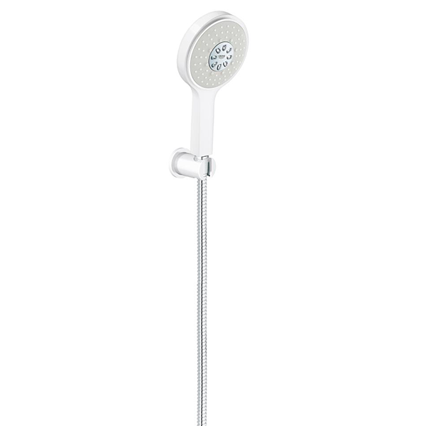 Душевой гарнитур, 4 вида струи, белая луна/хром Grohe Poweramp;Soul Cosmopolitan 26174LS0