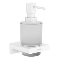Дозатор жидкого мыла с держателем, белый Hansgrohe AddStoris 41745700