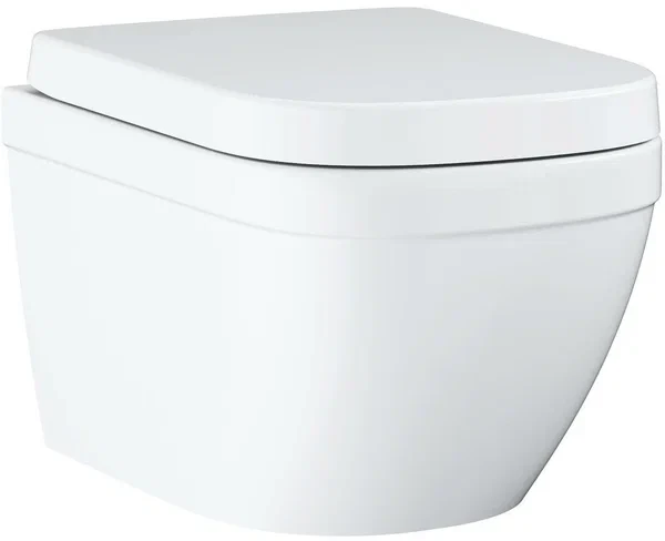 Унитаз GROHE Euro Ceramic подвесной с сиденьем для унитаза, альпин-белый (39693000)