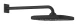 Верхний душ, квадратный, кронштейн 380, черный Grohe Tempesta 250 Cube 266872430